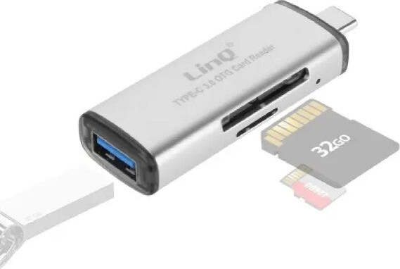 Lettore-Schede-Sd/micro-sd-Connettore-Type-c-Funzione-Otg-Con-Usb-Femmina-Tpc516