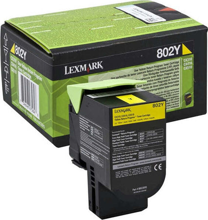 Lexmark - Toner - Giallo - 80C20Y0 - return program - 1.000 pag Elettronica/Informatica/Stampanti e accessori/Accessori per stampanti a inchiostro e laser/Cartucce d'inchiostro Eurocartuccia - Pavullo, Commerciovirtuoso.it