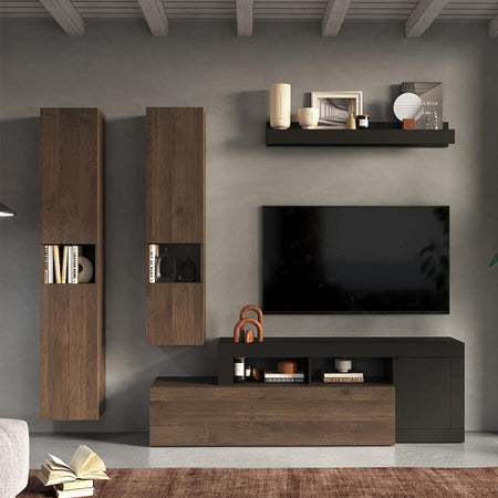 LIBERTY---parete-attrezzata-moderna-Antracite-Milani-Home