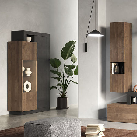 LIBERTY---vetrina-moderna-con-2-ante-Antracite-Milani-Home