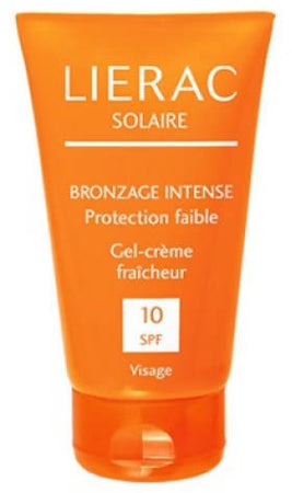 Lierac Solaire Bronzage Intense Crema Solare Gel Viso SPF 10 Protezione Solare Specifica Viso Leggera Assorbimento Immediato Laboratoires Lierac