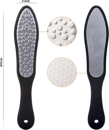 Lima-Raschietto-Doppia-Faccia-Acciaio-Pedicure-Rimuovi-Callo-Duroni-Geloni-Piedi