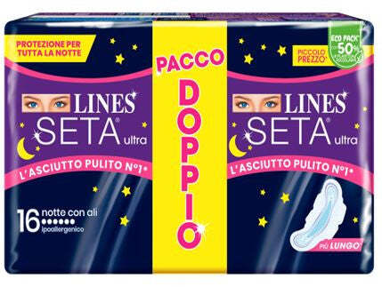Lines seta ultra notte 16pz