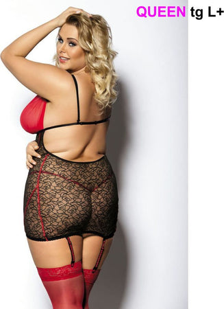 Lingerie Dress Abito Sexy Rosso Nero Per Taglie Forti Curvy 51-00079 Anais Apparel Yammy Black-red Chemise Taglia L-xl-2xl Salute e cura della persona/Erotismo e contraccezione/Abbigliamento erotico in pelle e latex/Donna/Reggiseni Kondorama - Martinsicuro, Commerciovirtuoso.it
