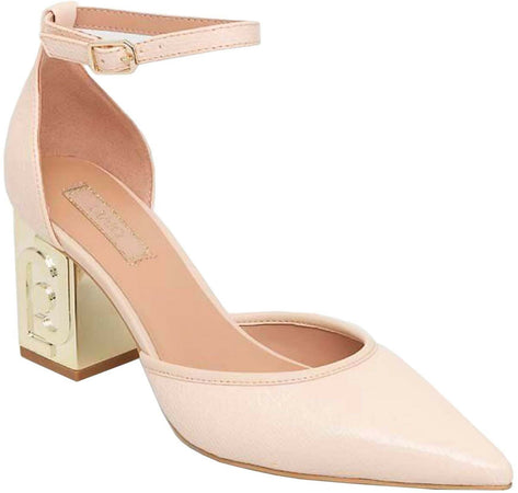 Liu Jo Decolleté Donna Ecopelle Nude Tacco Quadrato Ppyh-obd0ek_02x Liu-Jo