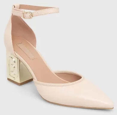 Liu Jo Decolleté Donna Ecopelle Nude Tacco Quadrato Ppyh-obd0ek_02x Liu-Jo