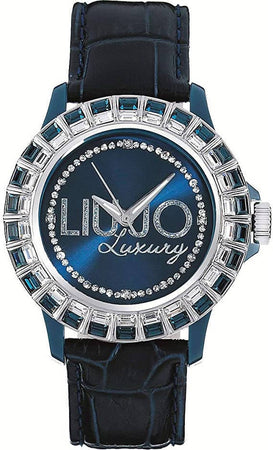 Liu-Jo Orologio Donna Luxury in Acciaio e Blu forma Rotondo linea Baguette peso 40 grammi Liu Jo