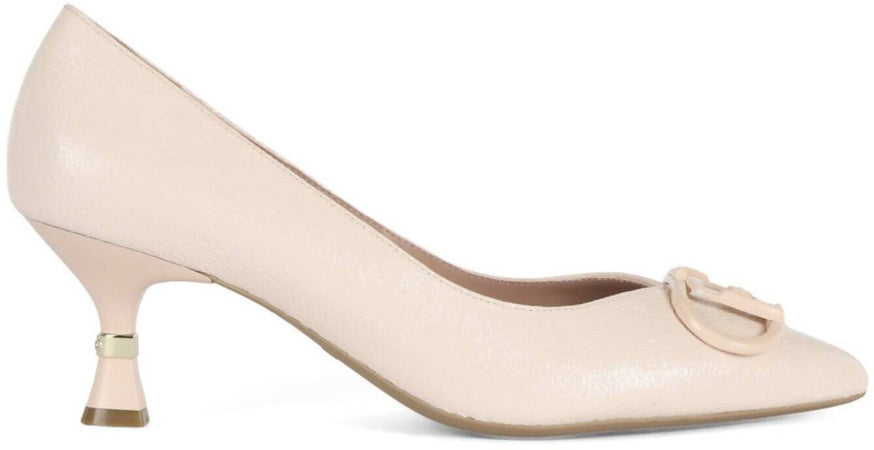 Liujo Decollete Sa4039ex00551315 Nude Tacco Basso Con Logo Nuova Collezione