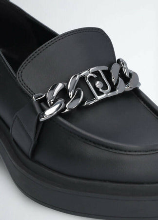 Liujo donna mocassini con catena logata