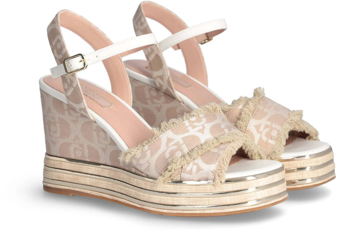 Liujo Donna Sandali Con Zeppa Sa4137tx412 00077 Beige