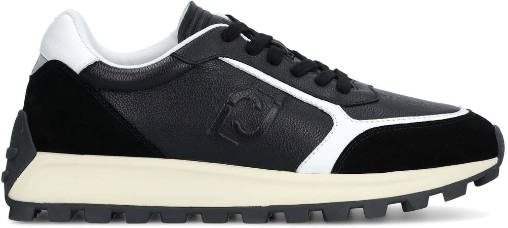 Liujo Sneakers Uomo Pelle E Camoscio Scarpe Casual Lacci Suola In Gomma 4cm Scarpa Da Ginnastica Uomo