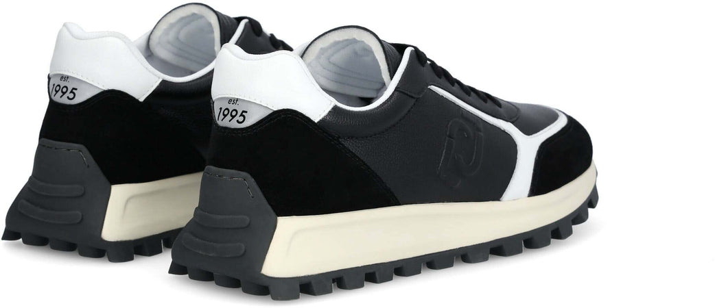 Liujo Sneakers Uomo Pelle E Camoscio Scarpe Casual Lacci Suola In Gomma 4cm Scarpa Da Ginnastica Uomo