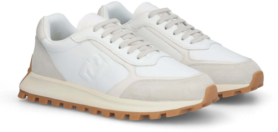 Liujo Sneakers Uomo Pelle E Camoscio Scarpe Casual Lacci Suola In Gomma 4cm Scarpa Da Ginnastica Uomo