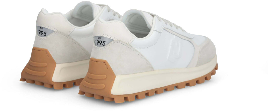 Liujo Sneakers Uomo Pelle E Camoscio Scarpe Casual Lacci Suola In Gomma 4cm Scarpa Da Ginnastica Uomo