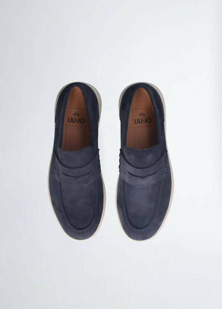 Liujo uomo mocassini in pelle scamosciata