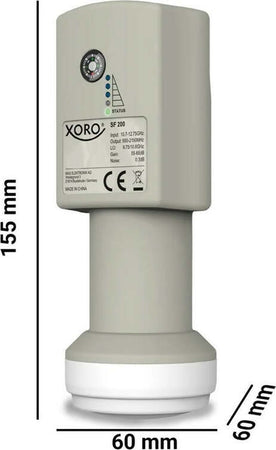 LNB-Twin-XORO-SF-200-con-Sat-Finder-e-Bussola-integrati