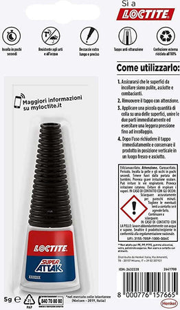 LOCTITE-Collante-istantaneo-universale-SUPER-ATTAK-Trasparente-Tubetto-da-5-gr