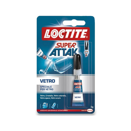 Super attack colla liquida facile da applicare speciale per vetro 3 gr