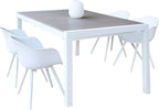 LOIS---set-tavolo-da-giardino-in-alluminio-con-4-sedute-162/242x100-Bianco-Milani-Home