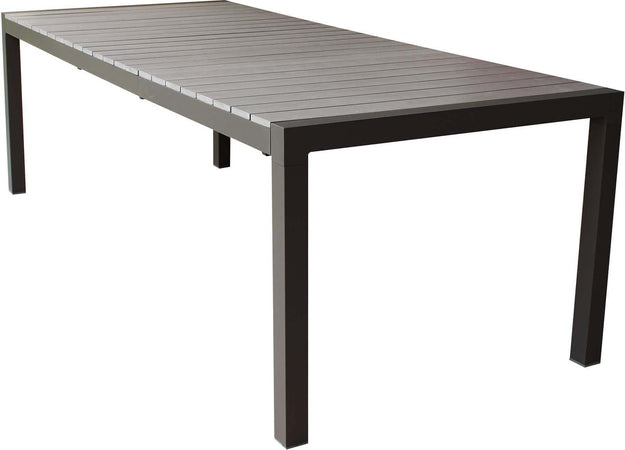 LOIS---set-tavolo-in-alluminio-cm-162/242x100x74-h-con-4-sedute-Taupe-Milani-Home