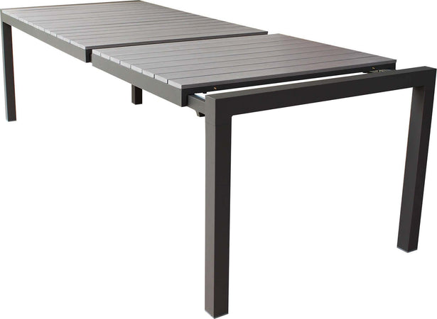 LOIS---set-tavolo-in-alluminio-cm-162/242x100x74-h-con-4-sedute-Taupe-Milani-Home