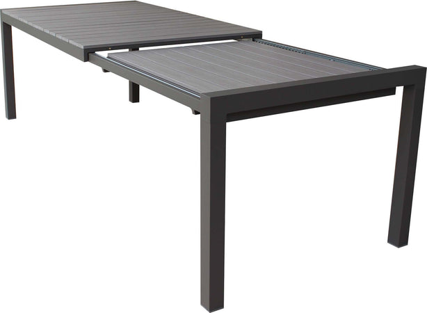 LOIS---set-tavolo-in-alluminio-cm-162/242x100x74-h-con-4-sedute-Taupe-Milani-Home