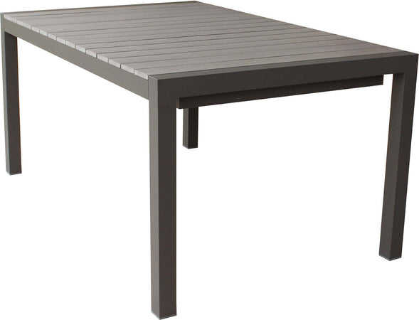 LOIS---set-tavolo-in-alluminio-cm-162/242x100x74-h-con-4-sedute-Taupe-Milani-Home