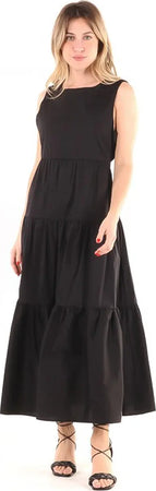 LOKITA | Abito lungo balze in popeline Moda/Donna/Abbigliamento/Vestiti/Casual You Store - Messina, Commerciovirtuoso.it