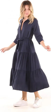LOKITA | Abito lungo viscosa Moda/Donna/Abbigliamento/Vestiti/Lavoro You Store - Messina, Commerciovirtuoso.it