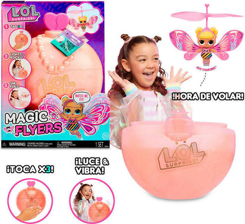 Lol-Surprise-Magic-Flyers-Flutter-Star-Lol-Surprise-Magic-Flyers---Flutter-Star---Bambola-Volante-Guidata-A-Mano-Età:-6+-Anni-Mga