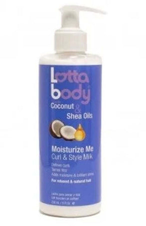 LOTTABODY COCONUT & SHEA OILS MOISTURIZE ME CURL & STYLE MILK 8oz LOTION PER CAPELLI