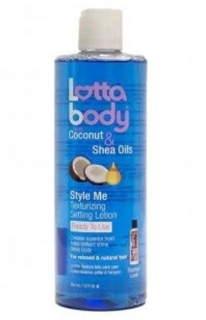 LOTTABODY COCONUT & SHEA OILS STYLE ME TEXTURIZING SETTING 12oz LOTION PER CAPELLI