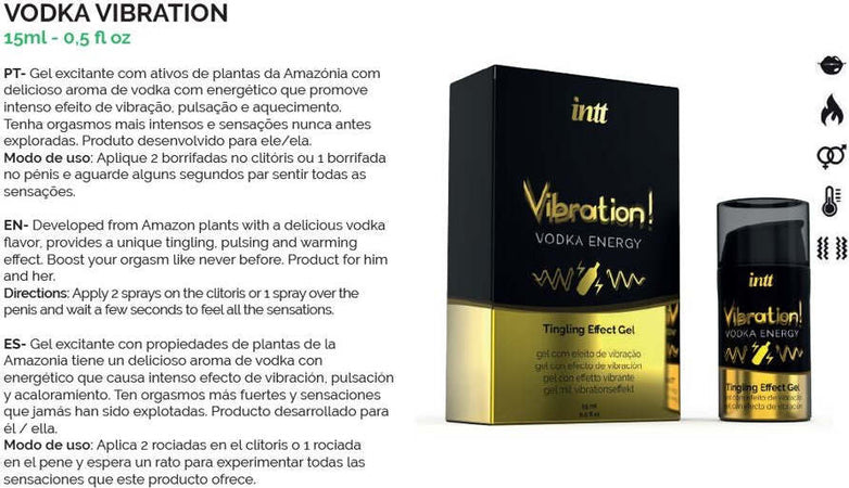 Lubrificante Intt Vibration Vibratore Liquido Sapore Vodka & Energy Drink Gel 15 ml Salute e cura della persona/Erotismo e contraccezione/Prodotti per igiene e ausilio erotico/Lubrificanti e gel stimolanti Kondorama - Martinsicuro, Commerciovirtuoso.it