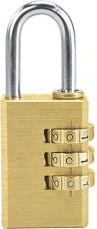 Lucchetto-A-Combinazione-3-Cifre-In-Ottone-Valigie-Armadietti-Sicurezza-20mm