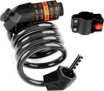 Lucchetto a Combinazione Catena Bicicletta Scooter Antifurto 120cm x 12mm Livello di Sicurezza Molto Alto