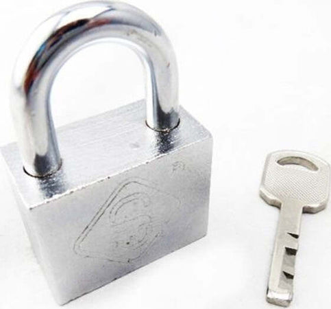 Lucchetto-Ad-Arco-Antifurto-In-Acciaio-Sicurezza-Catenaccio-3-Chiavi-50mm