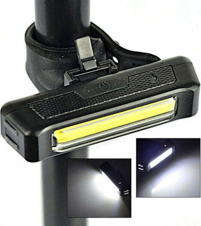 Luce-Anteriore-Led-Cob-Ricaricabile-Usb-Bici-Ciclo-Bicicletta-Bianco-Te-b0086