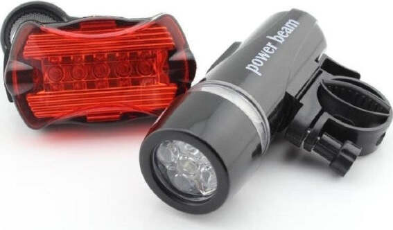 Luce Per Bicicletta Lampada 5 Led Bici Sicurezza C/fanalino Anteriore Posteriore Sport e tempo libero/Attività ricreative all'aperto/Ciclismo/Luci e riflettori/Fanalini posteriori Trade Shop italia - Napoli, Commerciovirtuoso.it