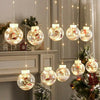 LUCI-DI-NATALE-SFERE-BABBO-NATALE-TENDA-NATALIZIA-LUMINOSA-LED-3MT-10-PALLE-LUCE-CALDA