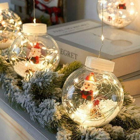 LUCI-DI-NATALE-SFERE-BABBO-NATALE-TENDA-NATALIZIA-LUMINOSA-LED-3MT-10-PALLE-LUCE-CALDA