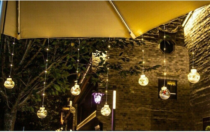 LUCI-DI-NATALE-SFERE-BABBO-NATALE-TENDA-NATALIZIA-LUMINOSA-LED-3MT-10-PALLE-LUCE-CALDA
