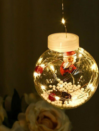 LUCI-DI-NATALE-SFERE-BABBO-NATALE-TENDA-NATALIZIA-LUMINOSA-LED-3MT-10-PALLE-LUCE-CALDA
