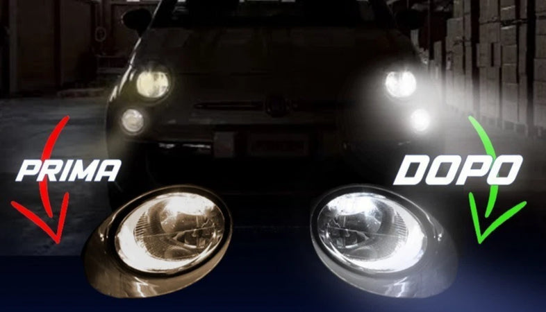 2 LUCI FIAT 500L 2017 LED DIURNE KIT DRL T20 W21/5W 7443 36 LED CANBUS NO ERRORE BIANCO GHIACCIO 6000K