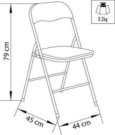 LUCIE---sedia-pieghevole-salvaspazio-Rosso-Milani-Home