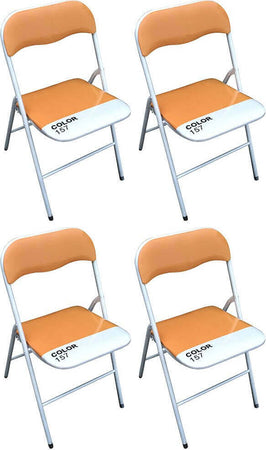 LUCIE---set-di-4-sedie-pieghevoli-salvaspazio-Arancione-Milani-Home
