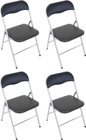 LUCIE---set-di-4-sedie-pieghevoli-salvaspazio-Nero-Milani-Home