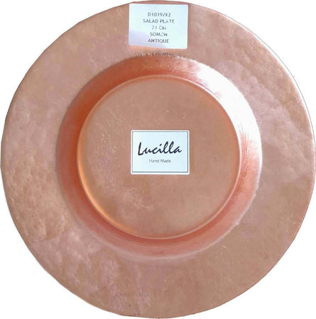 Lucilla Piatto Decorativo in Vetro Artistico Color Rame Piatto Decorativo Tondo Somon Antique 21 Cm Casa e cucina/Decorazioni per interni/Piatti decorativi Ideart - Valdilana, Commerciovirtuoso.it