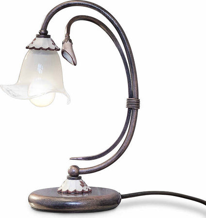Lumetto-Classico-Vicenza-Metallo-E-Ceramica-Nero-Sfumato-Rame-1-Luce-E14