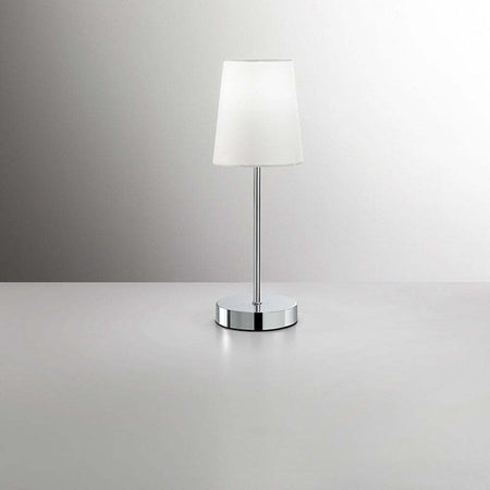 Lumetto-Contemporaneo-Adam-Cromo-Paralume-Bianco-1-Luce-E14