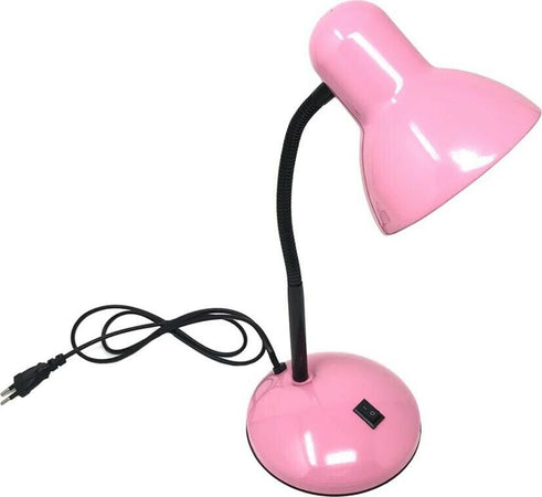 Lumetto-Da-Scrivania-Braccio-Snodabile-Lampada-Porta-Lampadina-E27-Lume-Rosa-Universo
